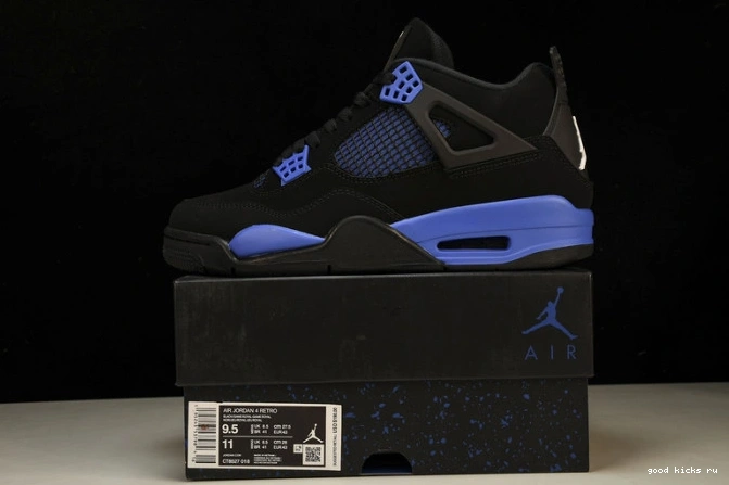 CT8527-018 Royal Jordan 4 Black Retro Game 0817